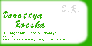 dorottya rocska business card